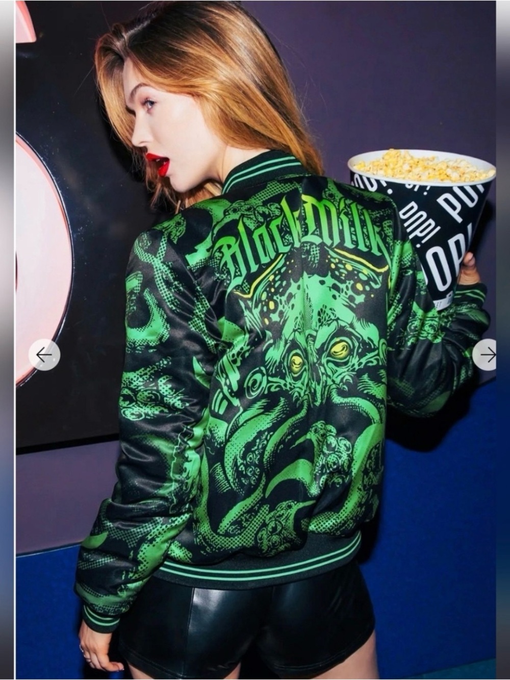 Blackmilk Clothing - Cthulhu Bomber Jacket - Size S